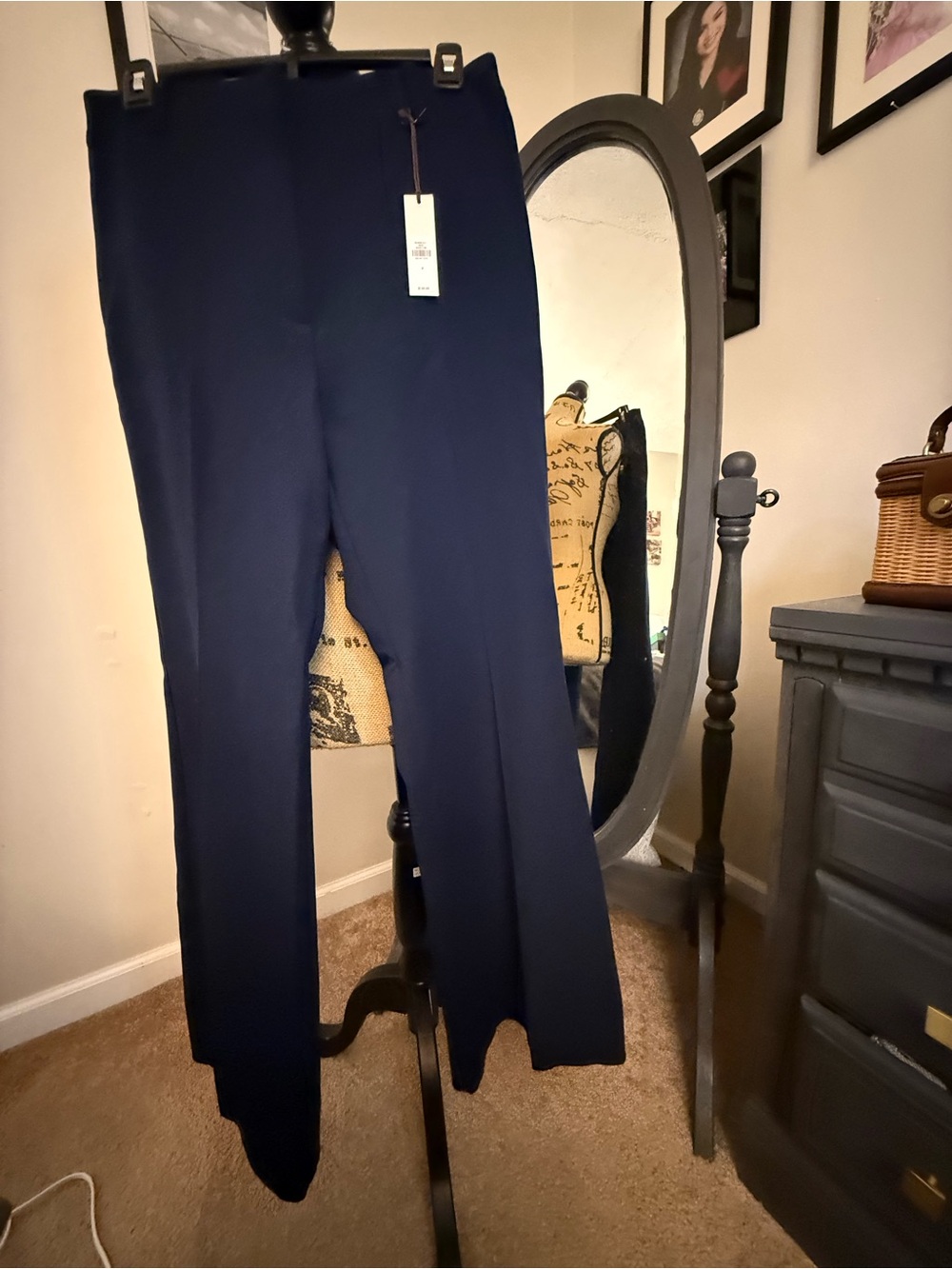 Banana Republic Dark Navy Wide-Leg Pants